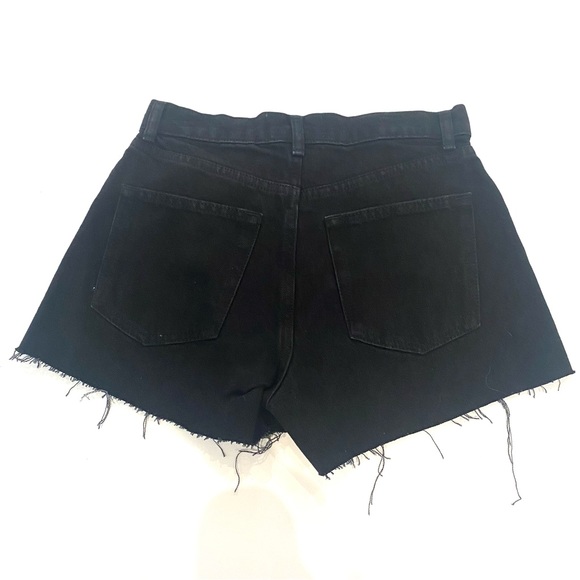 Reformation Jeans Charlie High Waisted Jean Shorts in Seattle / Black 25 NWT - Picture 3 of 6